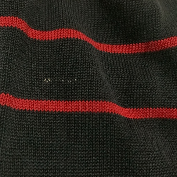 Carlisle Red/Blue 100% Knit Silk Mock-Neck Cardigan Set - Picture 6 of 6